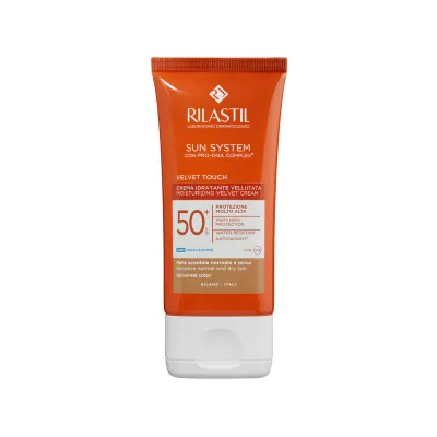 Rilastil Sun System Velvet Touch Crema Idratante Vellutata Protezione Molto Alta SPF 50+ 50ml