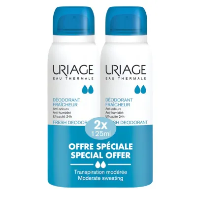 Uriage Deodorant Fraicheur Spray 2 x 125