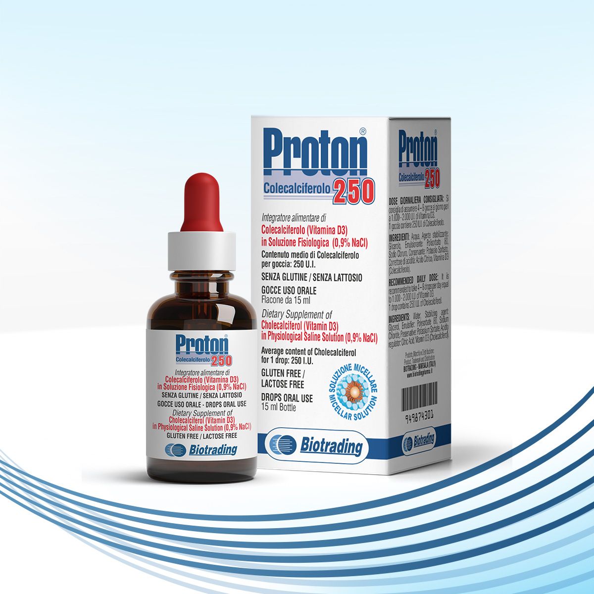Biotrading Proton 250 Gocce Senza Glutine Senza Lattosio da 15ml