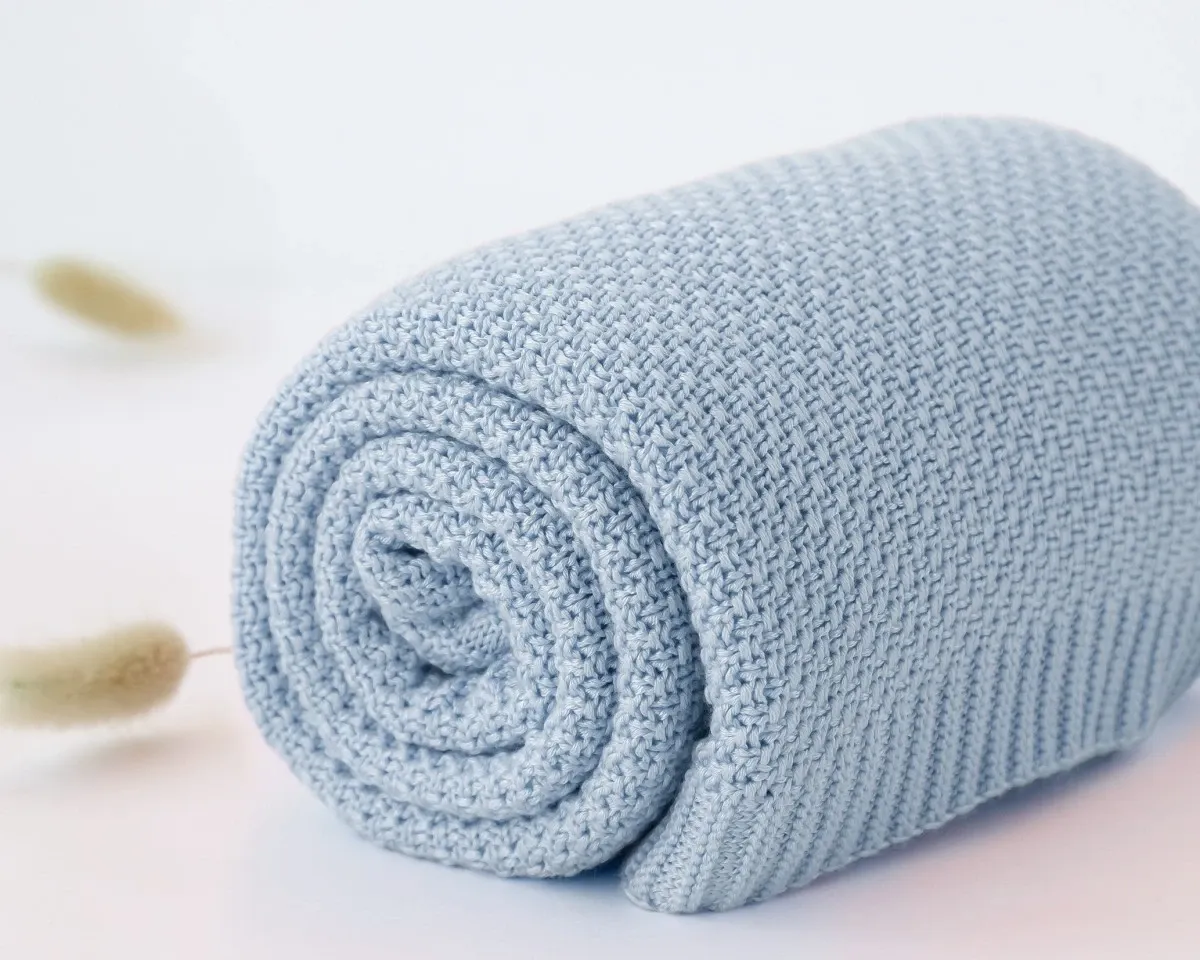 Kiokids Coperta di Bambu' Blu