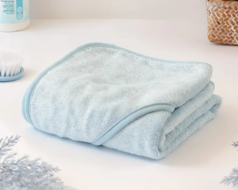 Kiokids Asciugamano Bagno Bambù per Bebé Blu
