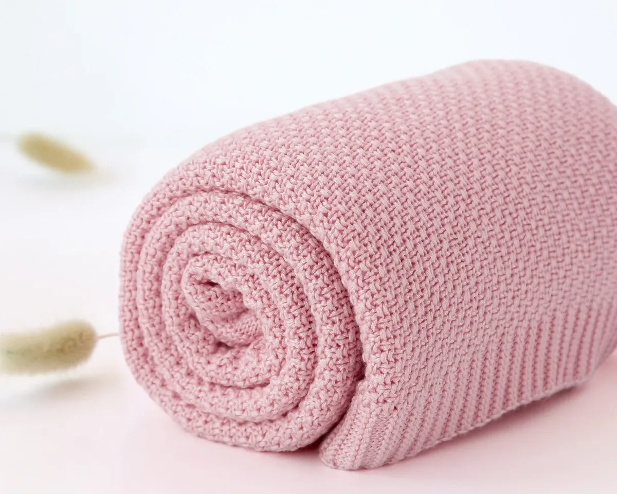 Kiokids Coperta di Bambu' Rosa