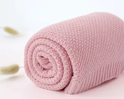 Kiokids Coperta di Bambu' Rosa