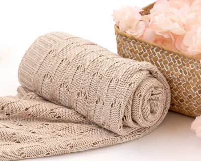 Kiokids Coperta di Bambu' beige