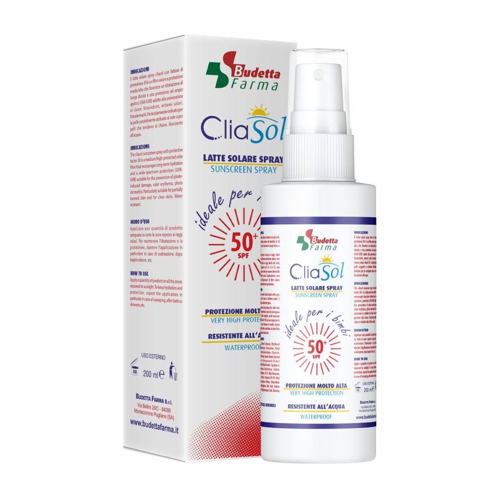 Cliasol Protezione Latte Solare 50+ Crema Viso Corpo 200ml