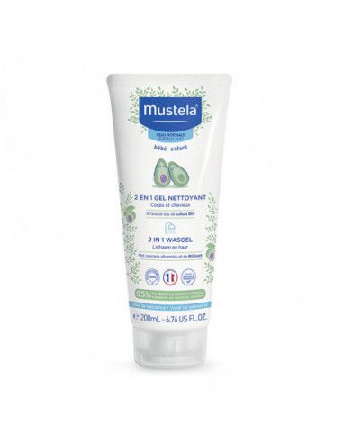 Mustela 2 in 1 Gel Detergente Corpo e Capelli 200ml