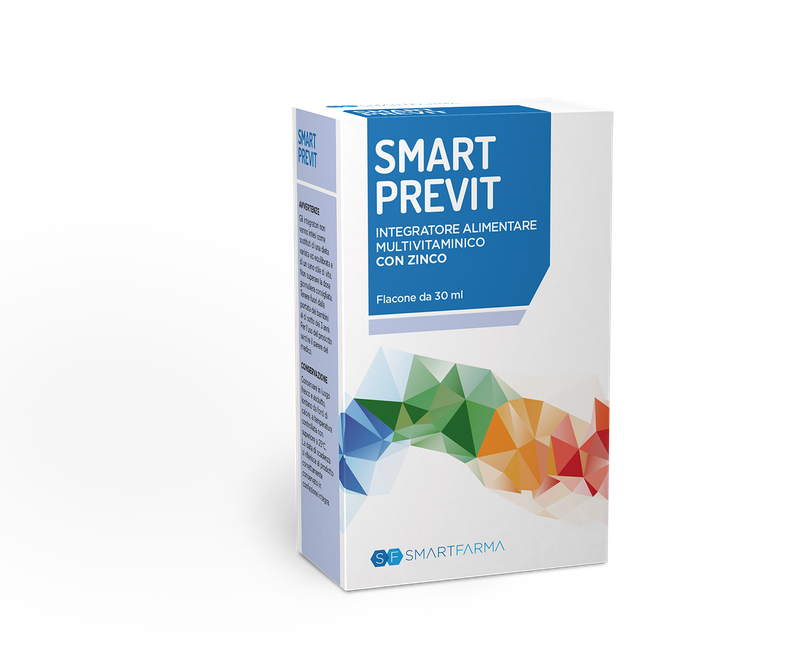 Smart Previt Integratore Multivitaminico con Zinco flacone da 30ml