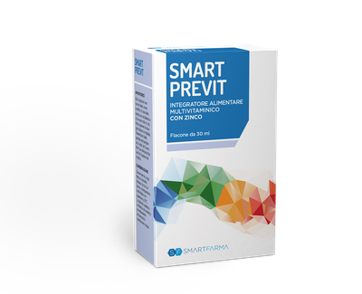 Smart Previt Integratore Multivitaminico con Zinco flacone da 30ml