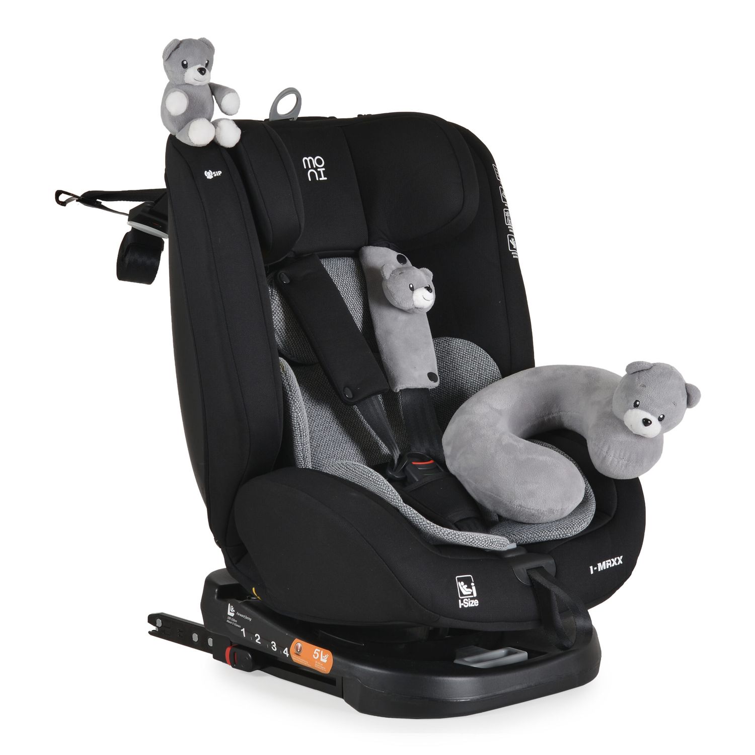 Moni Seggiolone Auto i-Max Grigio Isofix