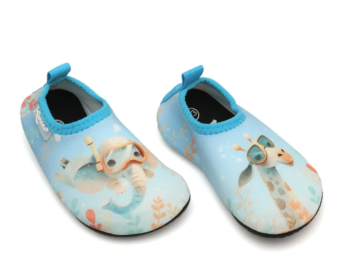 Kiokids Scarpine Antiscivolo Blu per Mare e Piscina tg 24 cm 15 x cm 7,5