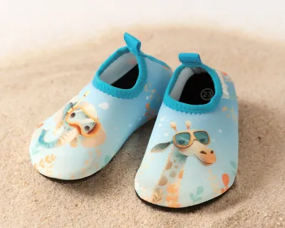 Kiokids Scarpine Antiscivolo Blu per Mare e Piscina tg 25 cm 15,6 x cm 7,8