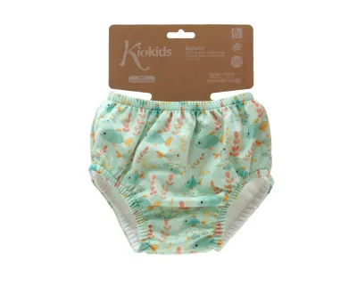 Kiokids Costume da bagno e pannolino Verde  con protezione upf50+ 8-10 kg 12 mesi