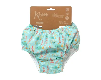Kiokids Costume da bagno e pannolino Blu  con protezione upf50+ 10-11,5 kg 18 mesi