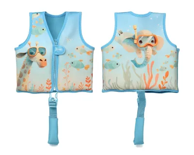 Kiokids Gilet Galleggiante per neonati e bambini blu 2-3 anni