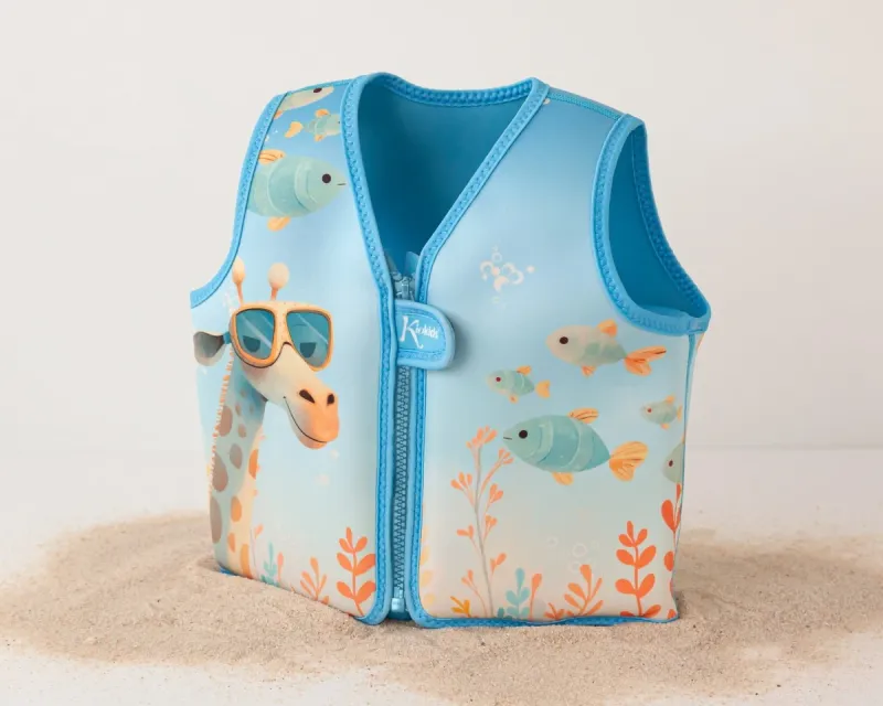 Kiokids Gilet Galleggiante per neonati e bambini blu 2-3 anni