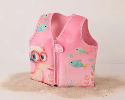 Kiokids Gilet Galleggiante per neonati e bambini rosa 12-24 mesi