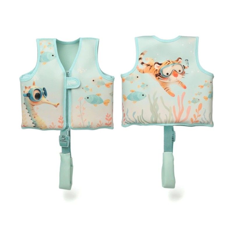 Kiokids Gilet Galleggiante per neonati e bambini verde 12-24 mesi