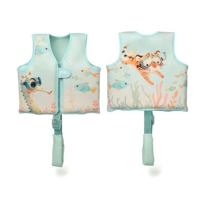 Kiokids Gilet Galleggiante per neonati e bambini verde 12-24 mesi