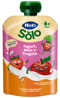 Hero Solo Yogurt Mela e Fragola 100g