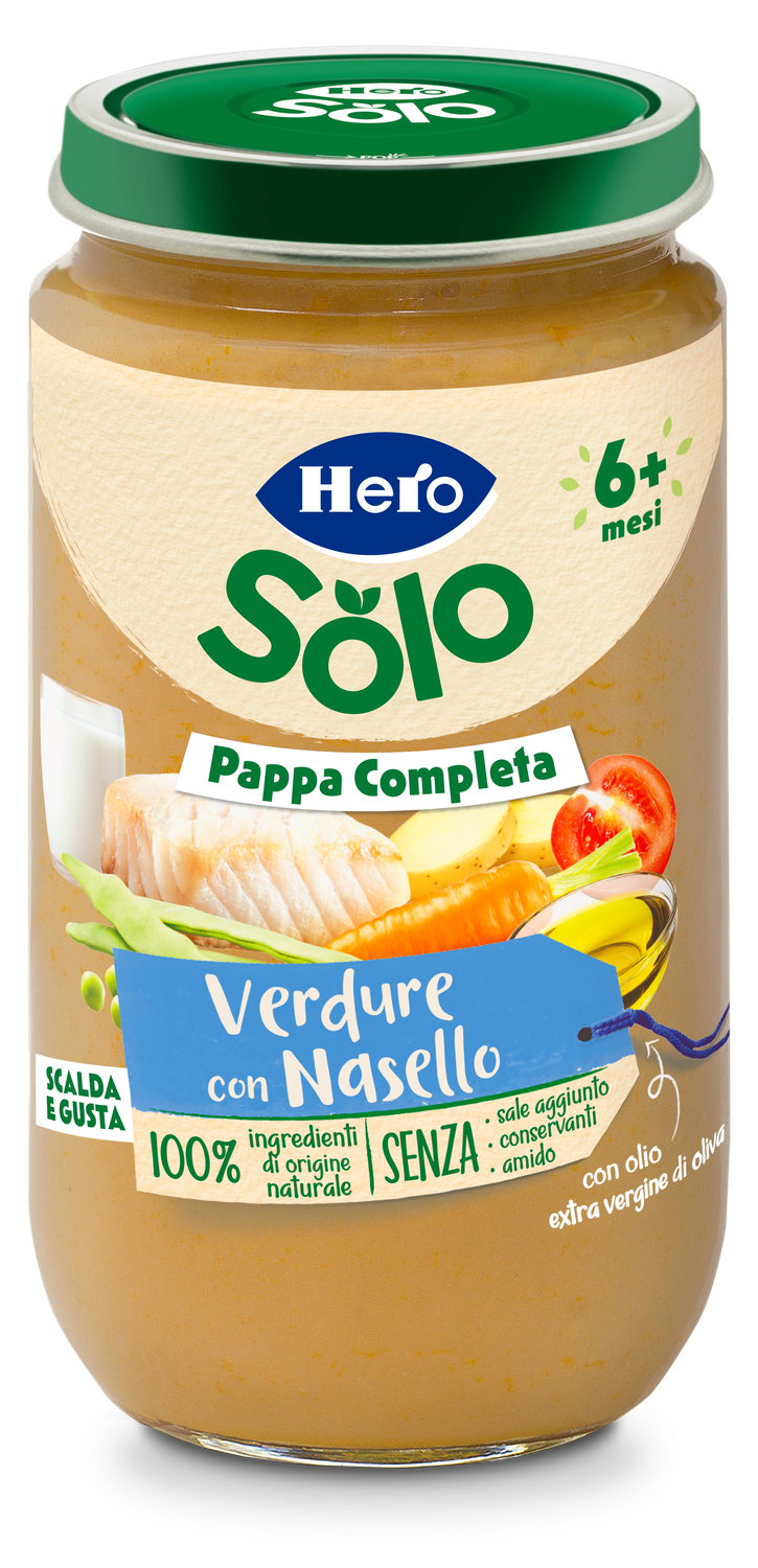 Hero Pappa Completa Verdure con Nasello 225gr