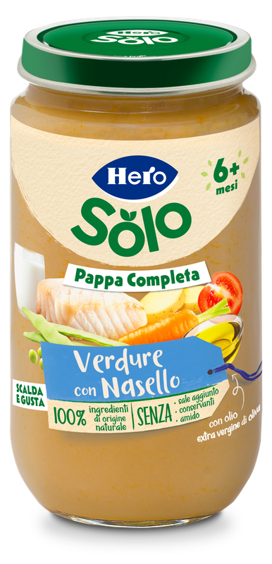 Hero Pappa Completa Verdure con Nasello 225gr