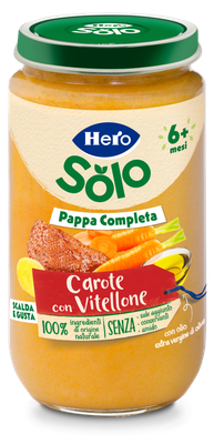 Hero Pappa Completa Carote con Vitellone  225gr
