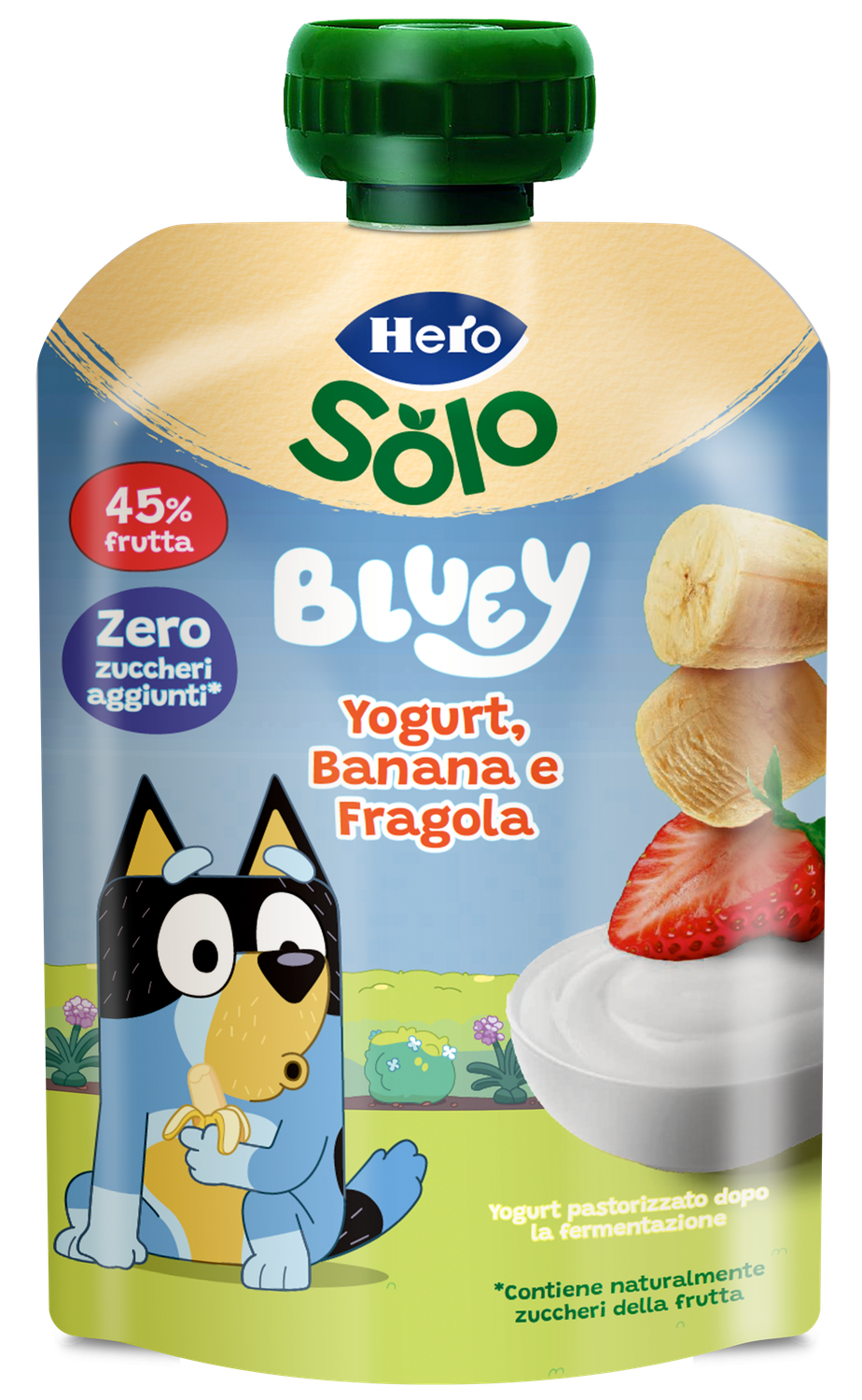 Hero Solo Bluey Yogurt Banana e Fragola 100g