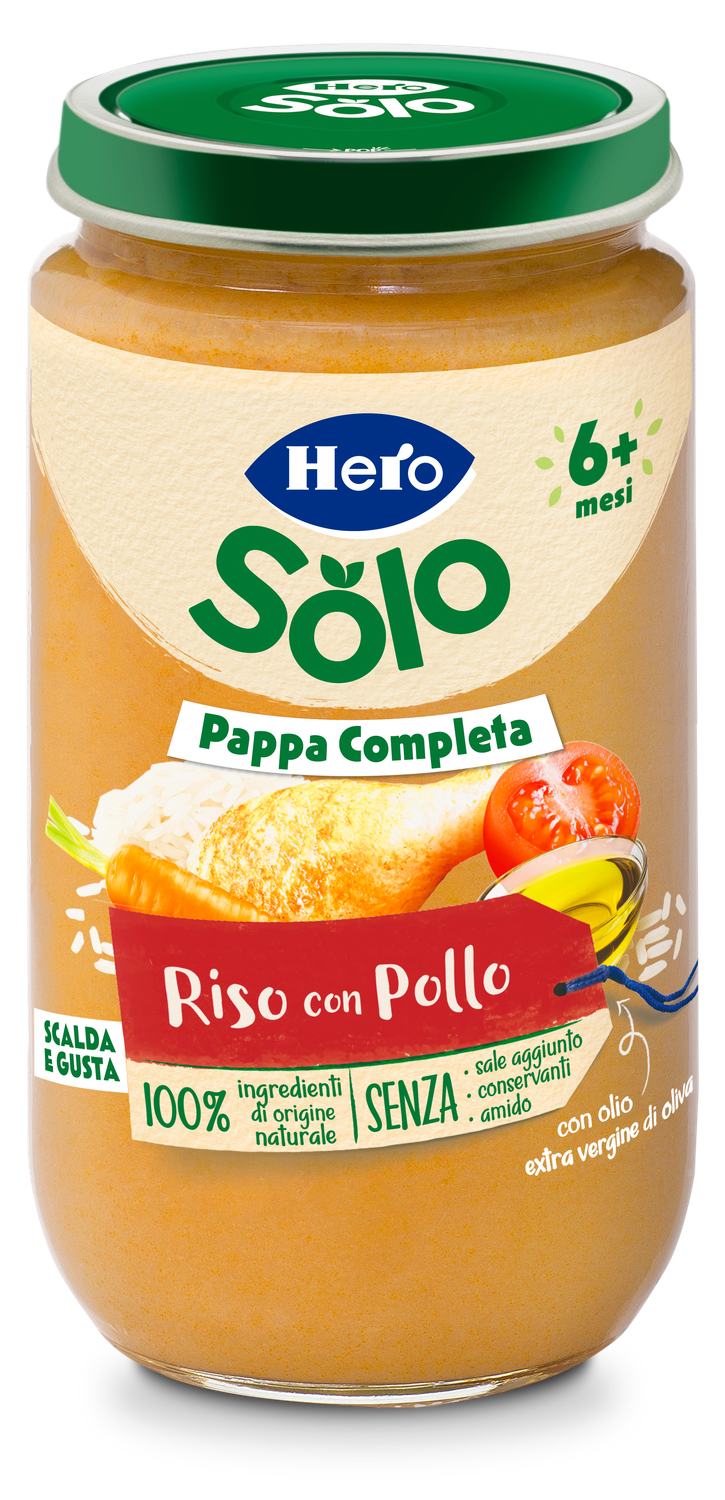 Hero Pappa Completa Riso con Pollo 225gr