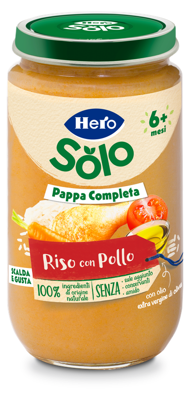 Hero Pappa Completa Riso con Pollo 225gr
