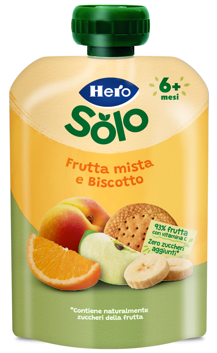 Hero Solo Frutta Mista e Biscotto 100g