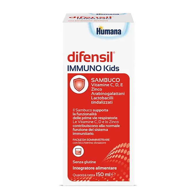 Humana Difensil Immuno kids Integratore Alimentare 150ml