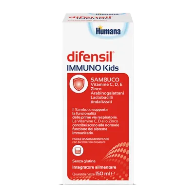Humana Difensil Immuno kids Integratore Alimentare 150ml