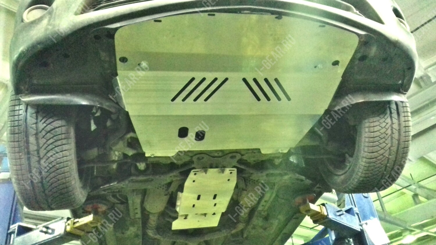 Защита картера двигателя (алюминий) 4 мм Infiniti Q70 3.7, M37 (Y51)