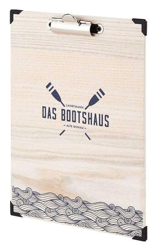 Menuboard Woody Holzkarte mit Klemme