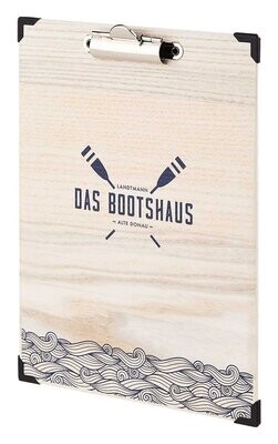 Menuboard Woody Holzkarte mit Klemme