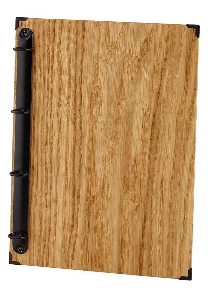 Menuboard Woody Holzkarte mit Ringmechanik