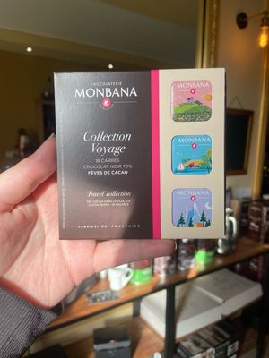 18 carrés de chocolats noirs | Monbana