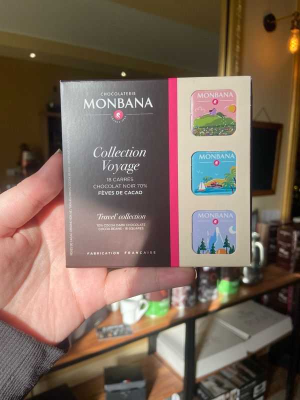 18 carrés de chocolats noirs | Monbana