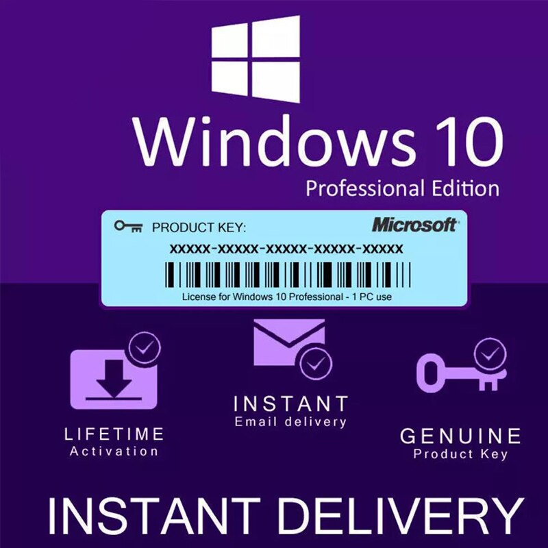 Windows-10 Pro Global Key, works 32/64 bit, 2021, all languages
