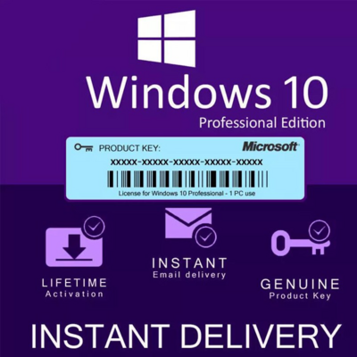 Windows-10 Pro Global Key, works 32/64 bit, 2021, all languages