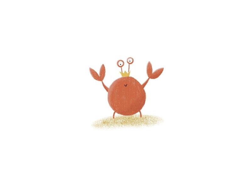 verjaardagskaartje krab