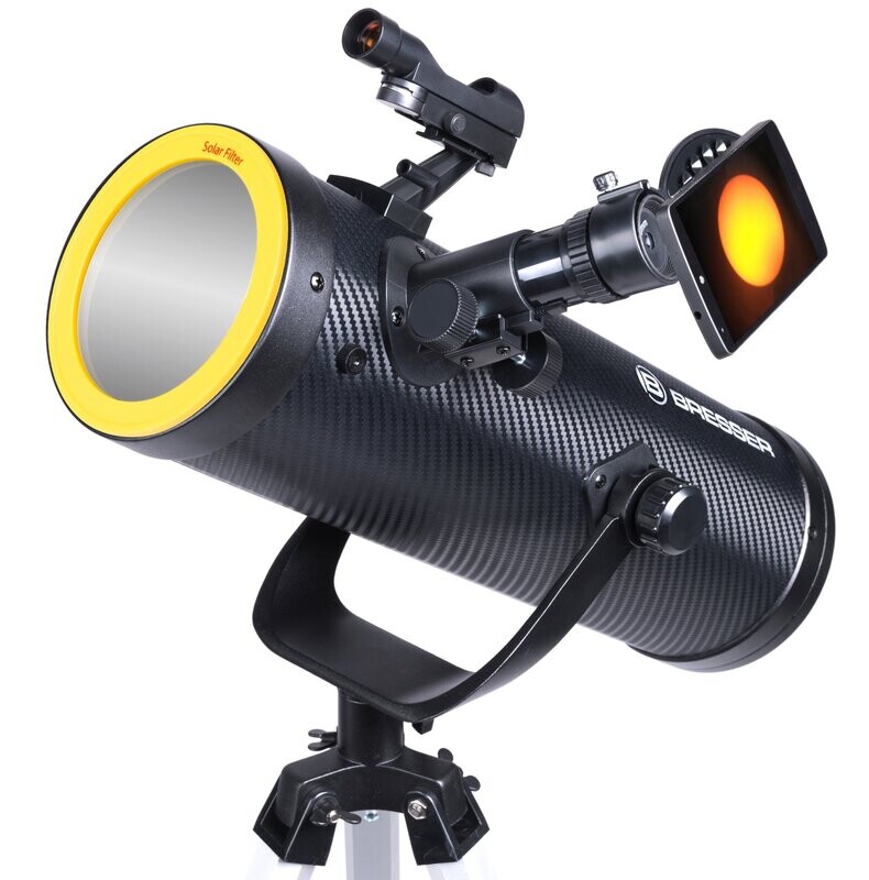 Télescope BRESSER Solarix 114/500 sur monture azimutale et filtre solaire Télescope BRESSER Solarix 114/500 sur monture azimutale et filtre solaire