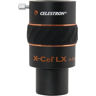 Lentille de Barlow 3x Celestron X-Cel LX apochromatique 31.75mm/1.25