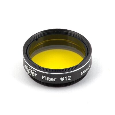 Filtre jaune Kepler n° 12 coulant 31,75mm