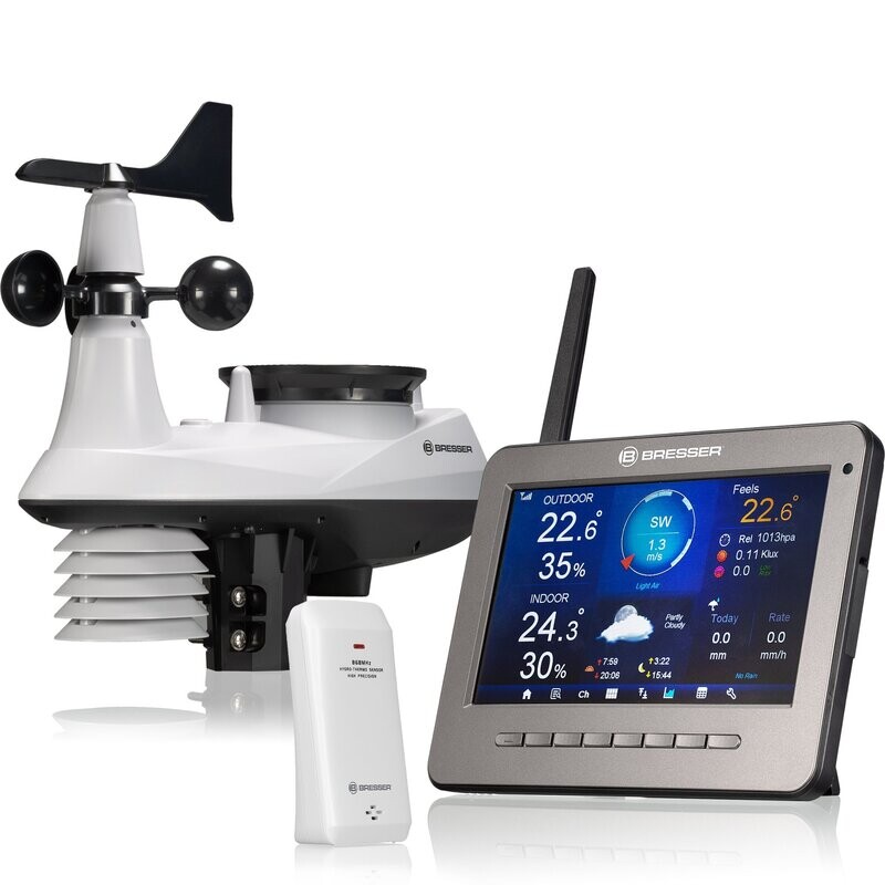 Station météo 7-en-1 professionnelle WLAN HD TFT - BRESSER