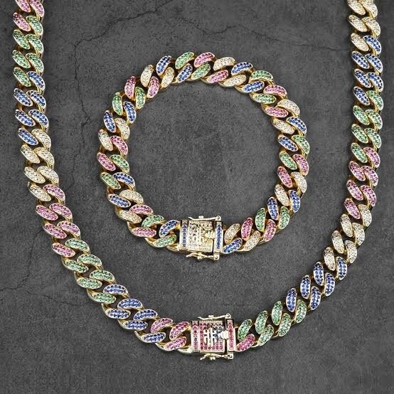 RAINBOW CUBAN LINK CHAIN