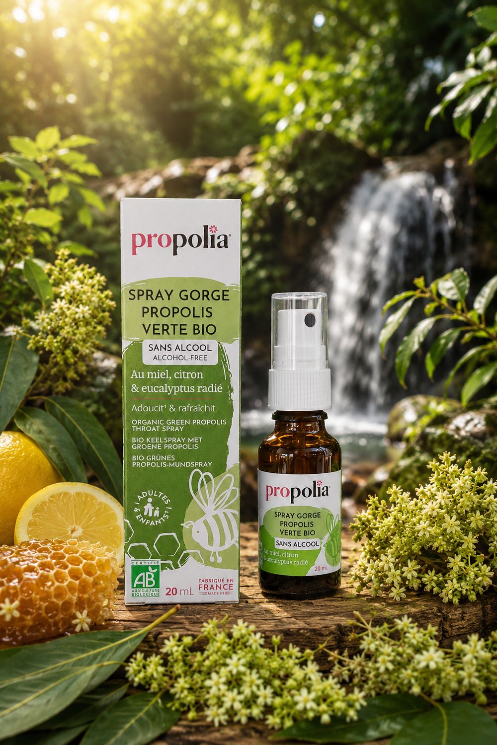 Spray gorge propolis verte bio Spray gorge propolis verte bio