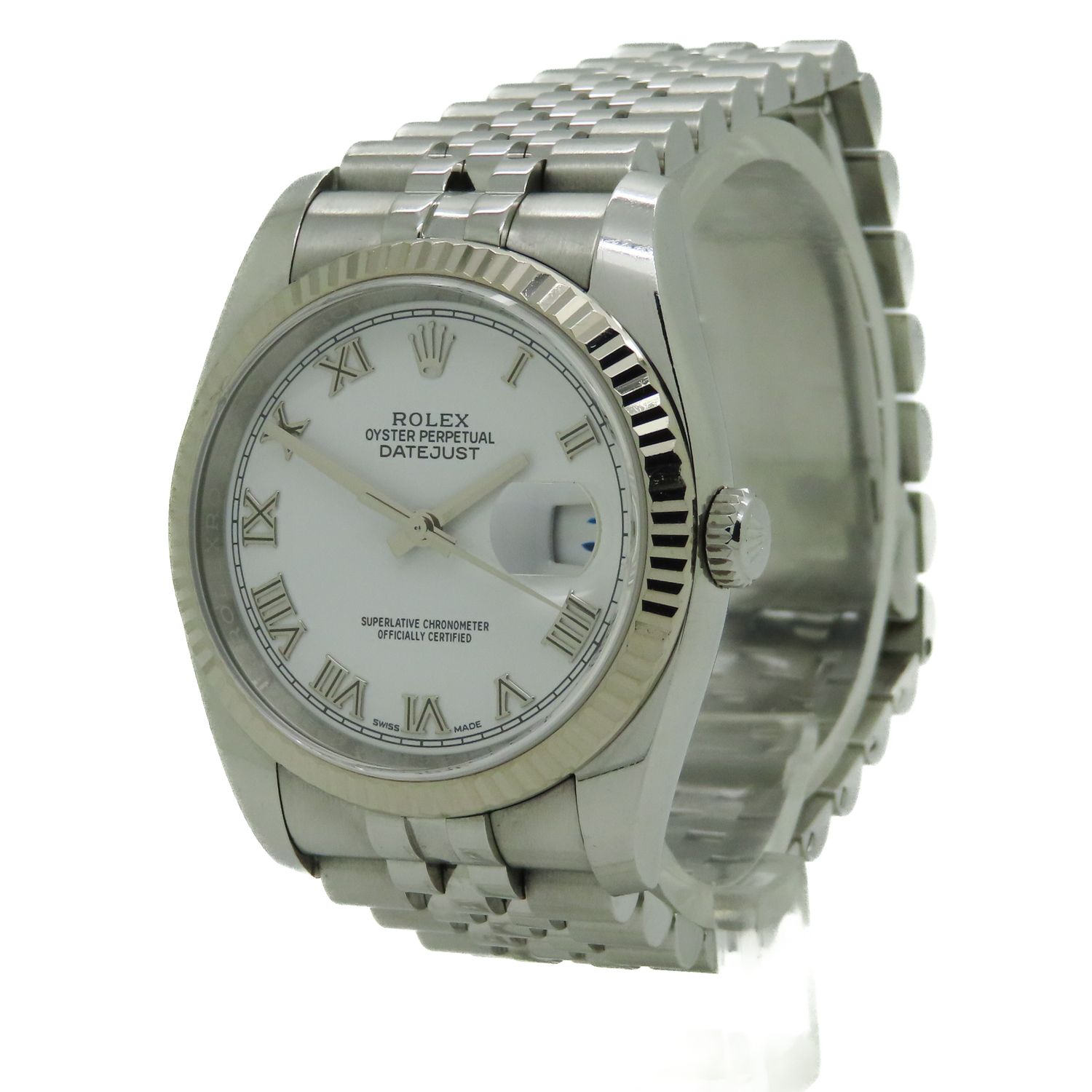 Rolex Datejust 36 White Roman