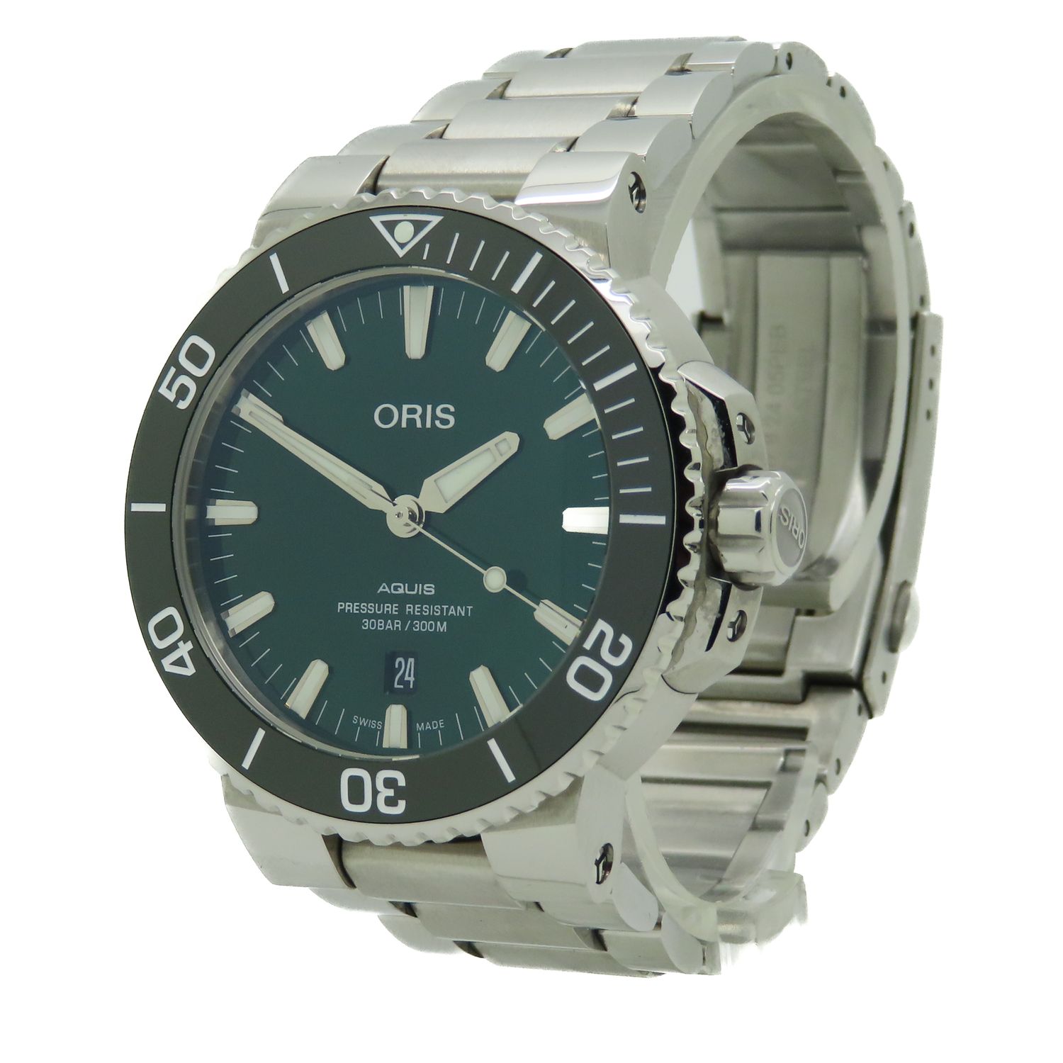 Oris Aquis Date Green