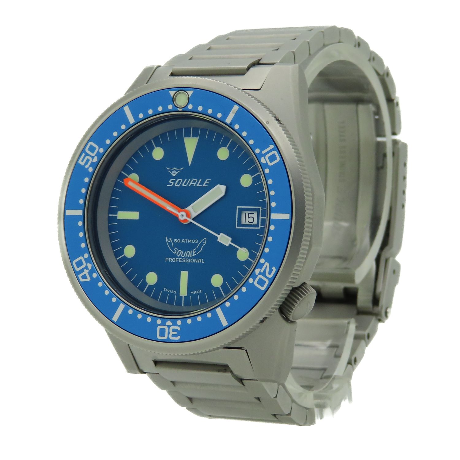 Squale 1521 Blue Blasted